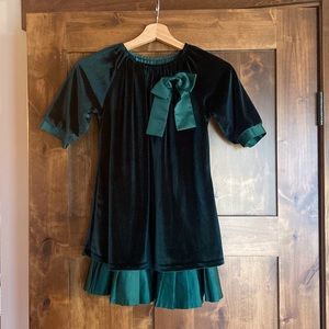 Chasing Fireflies Green Velvet Dress